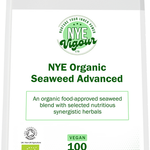 NYE Vigour Ltd NYE Organic Seaweed Advanced - Vegan Food-Approved Blend with Nutritious Synergistic Herbs