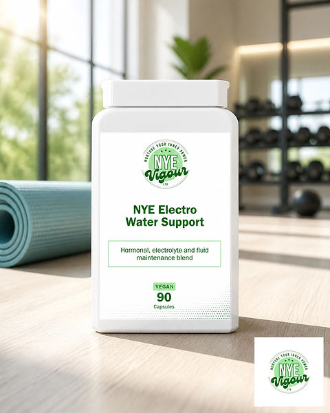 NYE Electro Water Support - Hormonal Electrolyte & Fluid Maintenance Blend with Vitamin B6 & Magnesium for Hydration & Well-being - Healthcare, Muscle