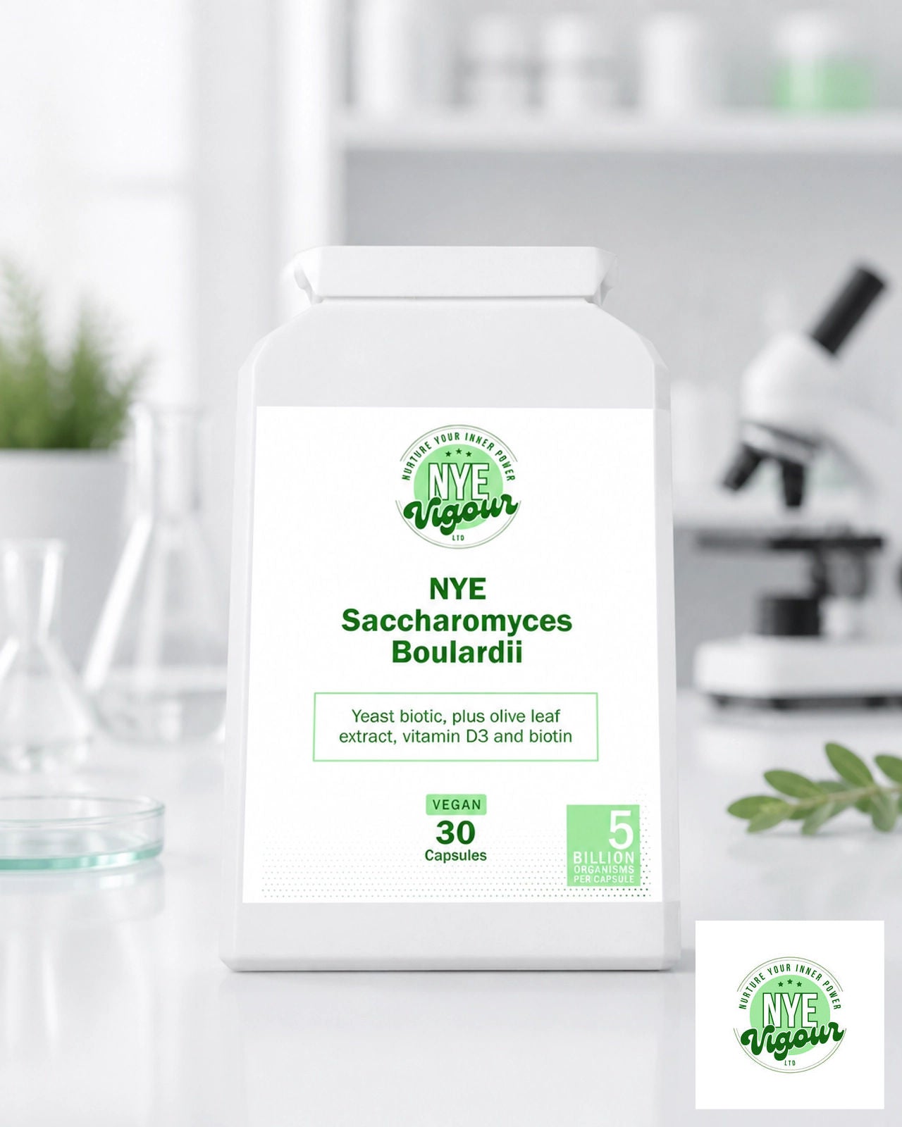NYE Saccharomyces Boulardii - Premium Probiotic Supplement for Digestive Health Support