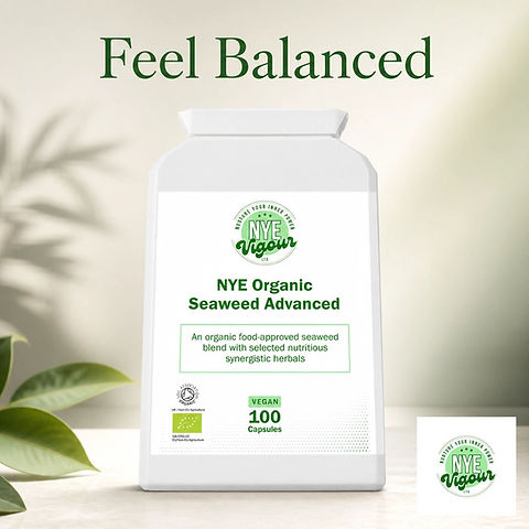 NYE Vigour Ltd NYE Organic Seaweed Advanced - Vegan Food-Approved Blend with Nutritious Synergistic Herbs
