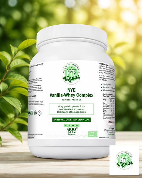 NYE Vanilla-Whey Complex Vanilla Flavour Protein for Optimal Nutrition and Taste