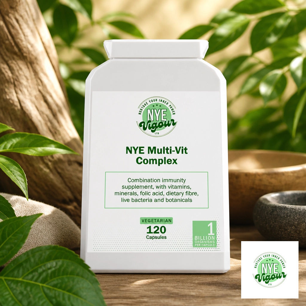 NYE Multi-Vit Complex - Essential Nutritional Supplement for Daily Health Support with Vitamins Minerals & Botanicals Vegan Capsules - Healthcare