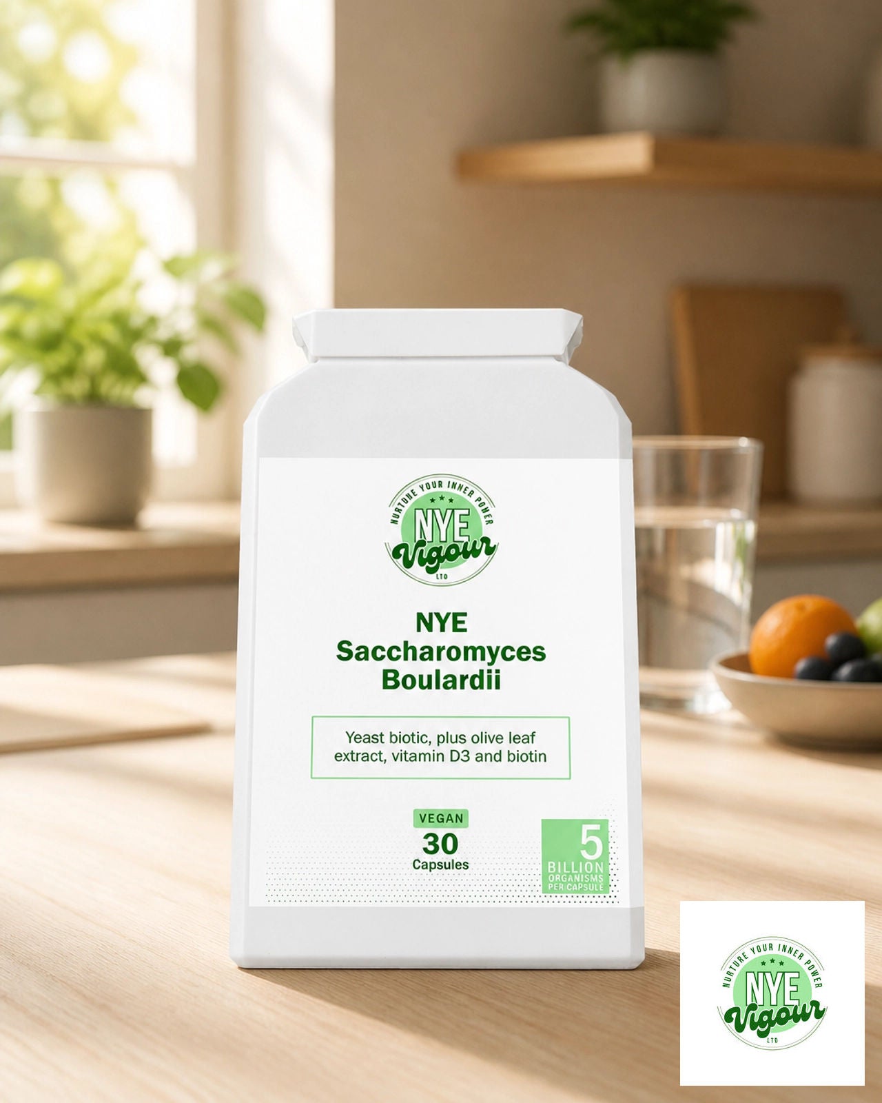 NYE Saccharomyces Boulardii - Premium Probiotic Supplement for Digestive Health Support