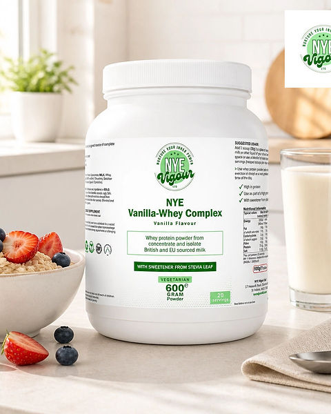 NYE Vanilla-Whey Complex Vanilla Flavour Protein for Optimal Nutrition and Taste