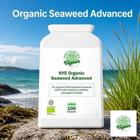 NYE Vigour Ltd NYE Organic Seaweed Advanced - Vegan Food-Approved Blend with Nutritious Synergistic Herbs